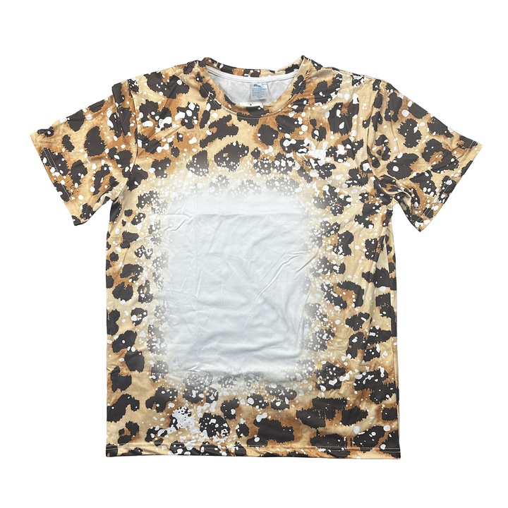 Sublimatable Bleached T-shirts - side view | sublimatable apparel blank
