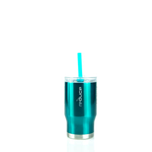 Reduce Coldee 14oz Stainless Steel Kids Tumbler with 3-in-1 Straw Lid, Teal  