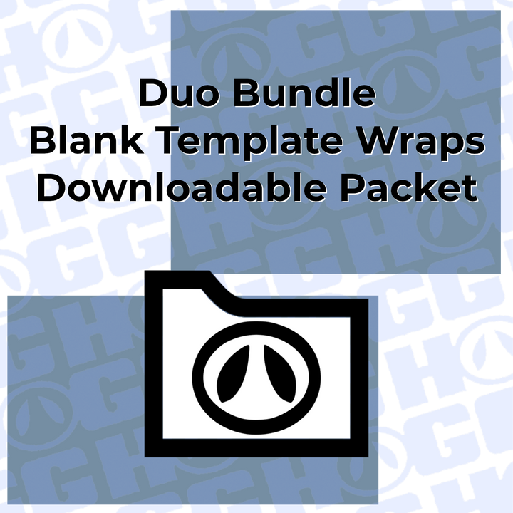 Duo Wrap Template Bundle | Flat Wrap Design