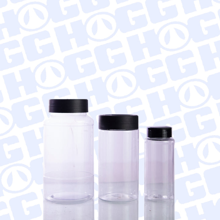 Glitter Storage Containers w/ Black Top - front view | custom drinkware accessory