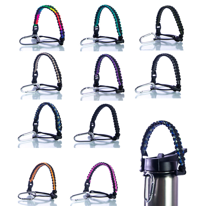 Portable Hydro Bottle Straps - tumbler handle accessory for on-the-go drinkware carry and customization