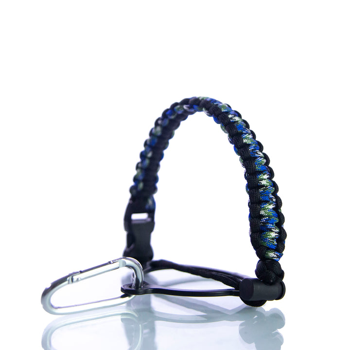 Portable Hydro Bottle Straps — Blue/Black