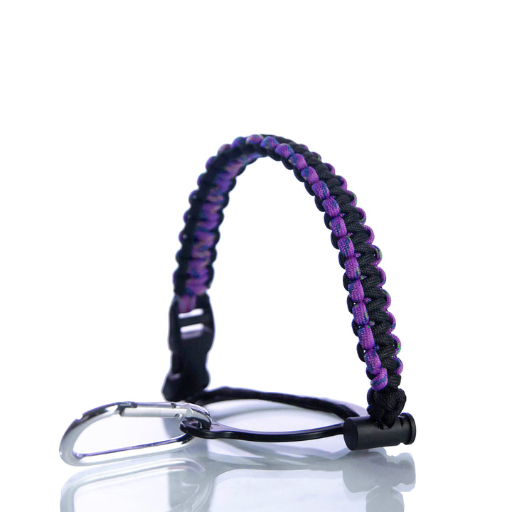 Portable Hydro Bottle Straps — Purple/Black