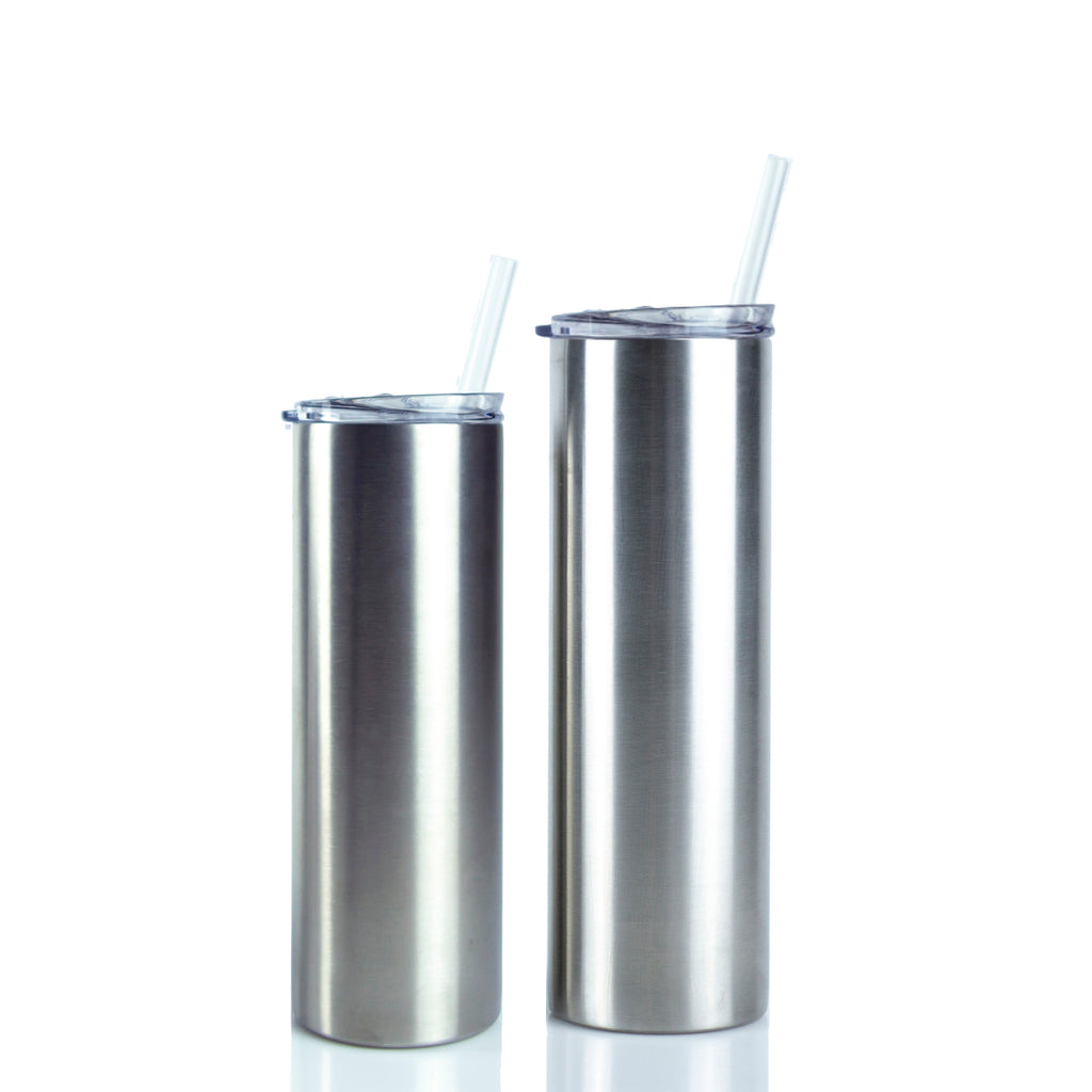 30 Oz Stainless Steel Tapered Skinny Tumbler With Handle – IDC Emporium