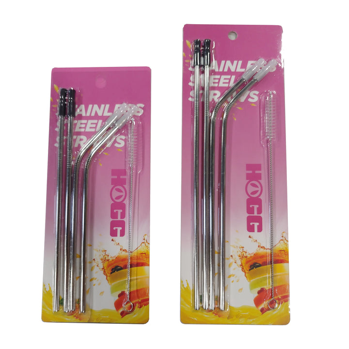 20oz or 30oz Stainless Straw Sets w/ Silicone Tops - drinkware straw accessory