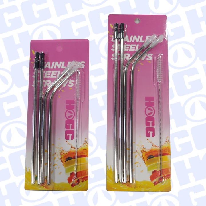 20oz or 30oz Stainless Straw Sets w/ Silicone Tops - front view | drinkware straw accessory