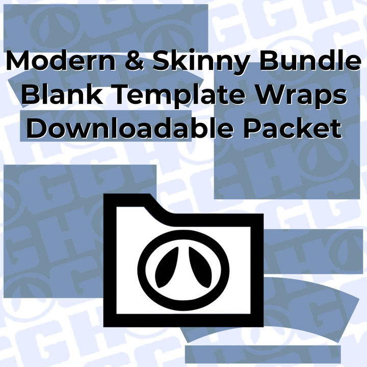 Modern & Skinny Wrap Template Bundle | Flat Wrap Design