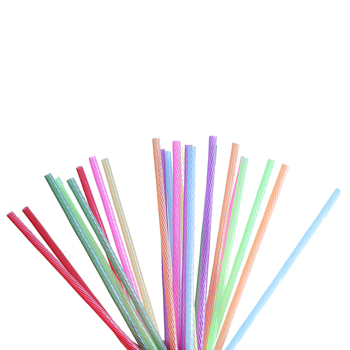 20oz or 30oz Colored Stainless Steel Straw Set (4pack + Cleaner) - lifestyle view | drinkware straw accessory