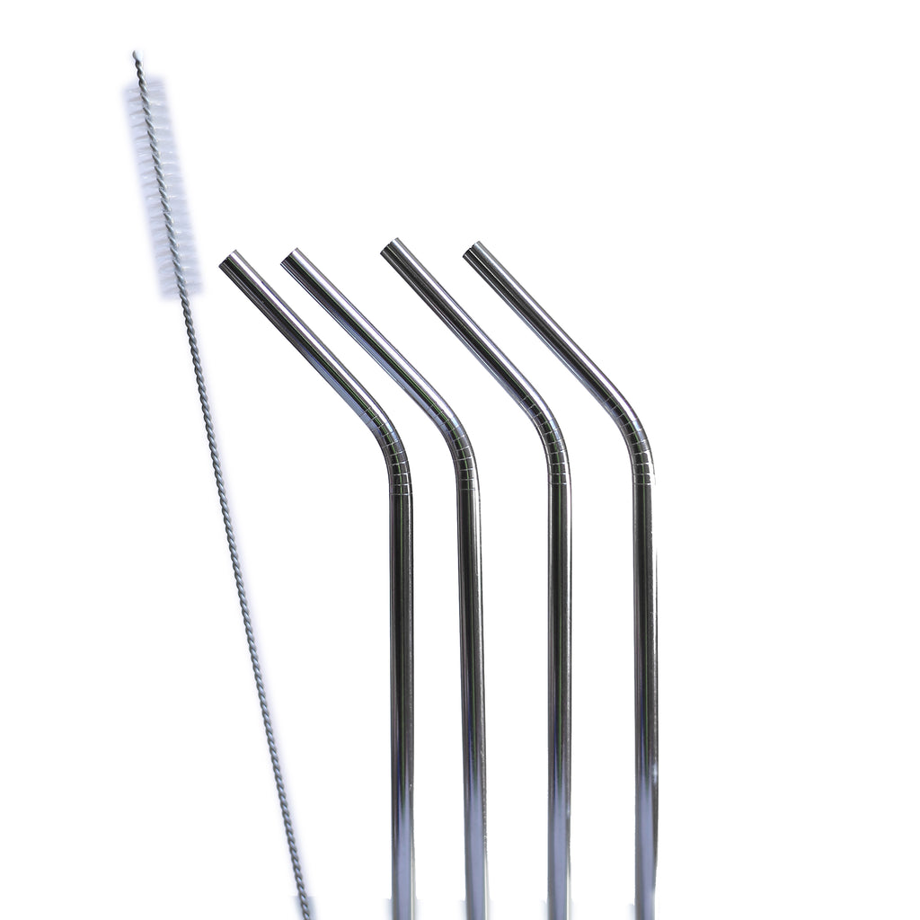 20oz Or 30oz Bent Straw Set (4 Straws + 1 Cleaner) – The Stainless Depot