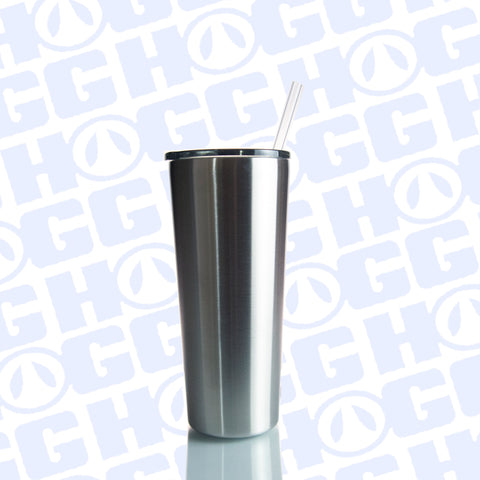 22oz Slim Tumbler W/ Straw – The Stainless Depot