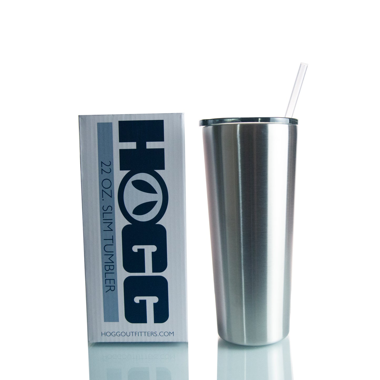 22oz SLIM TUMBLER W/ STRAW