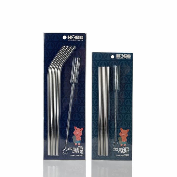 Stainless Steel Straw Set - drinkware straw accessory for tumbler businesses and personalized drinkware