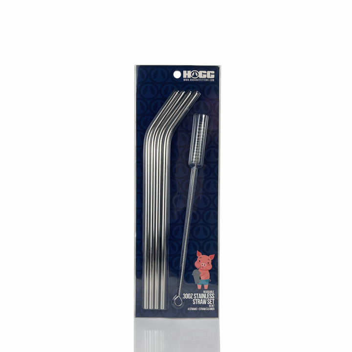 Stainless Steel Straw Set - front view | drinkware straw accessory