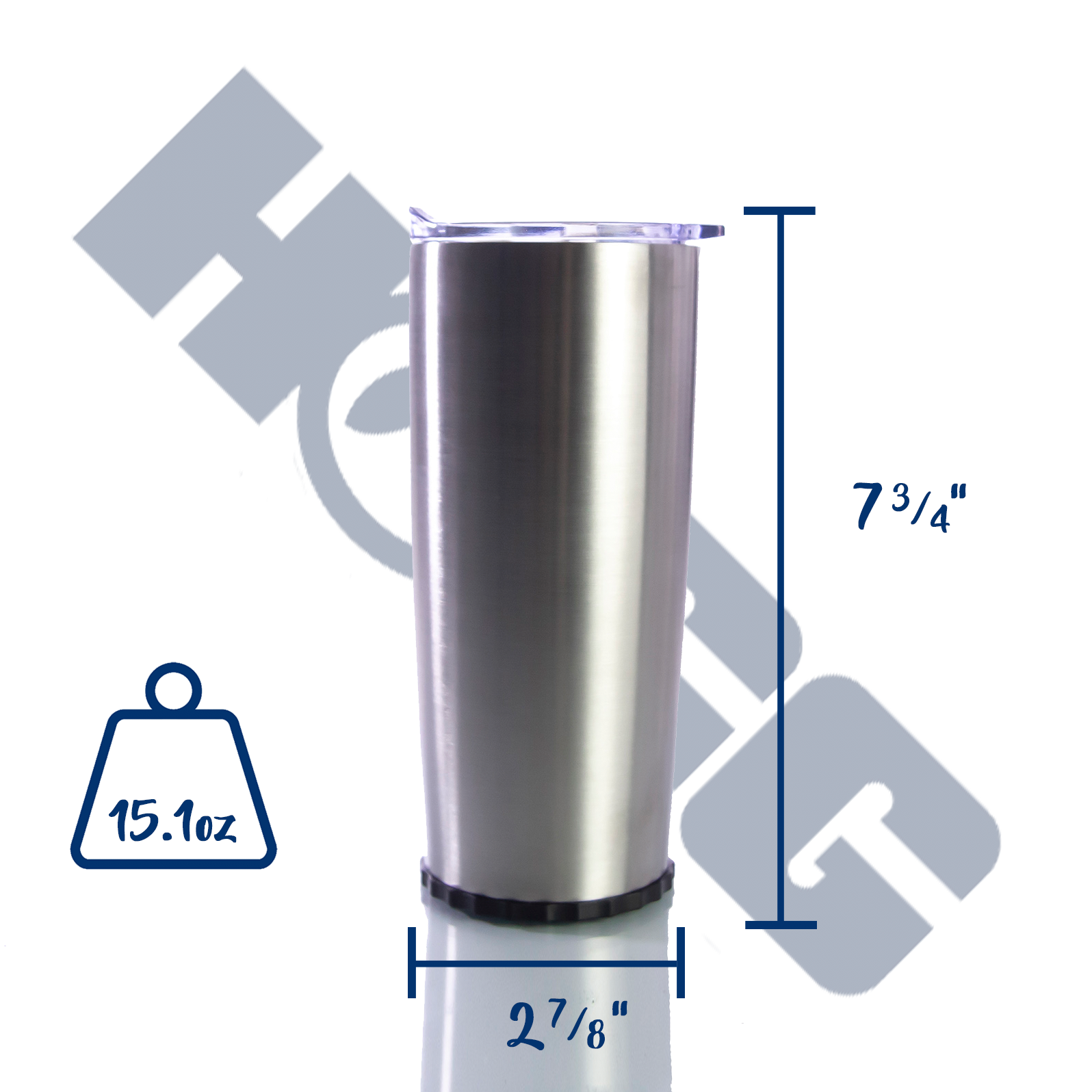 20 oz. Stainless Steel Vacuum Tumbler with Handle - HPG