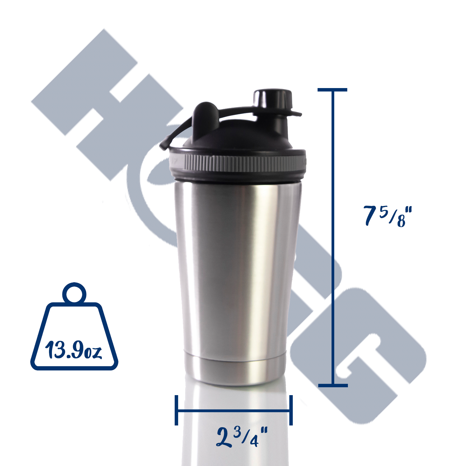 17oz CLASSIC SHAKER BOTTLE - BLACK