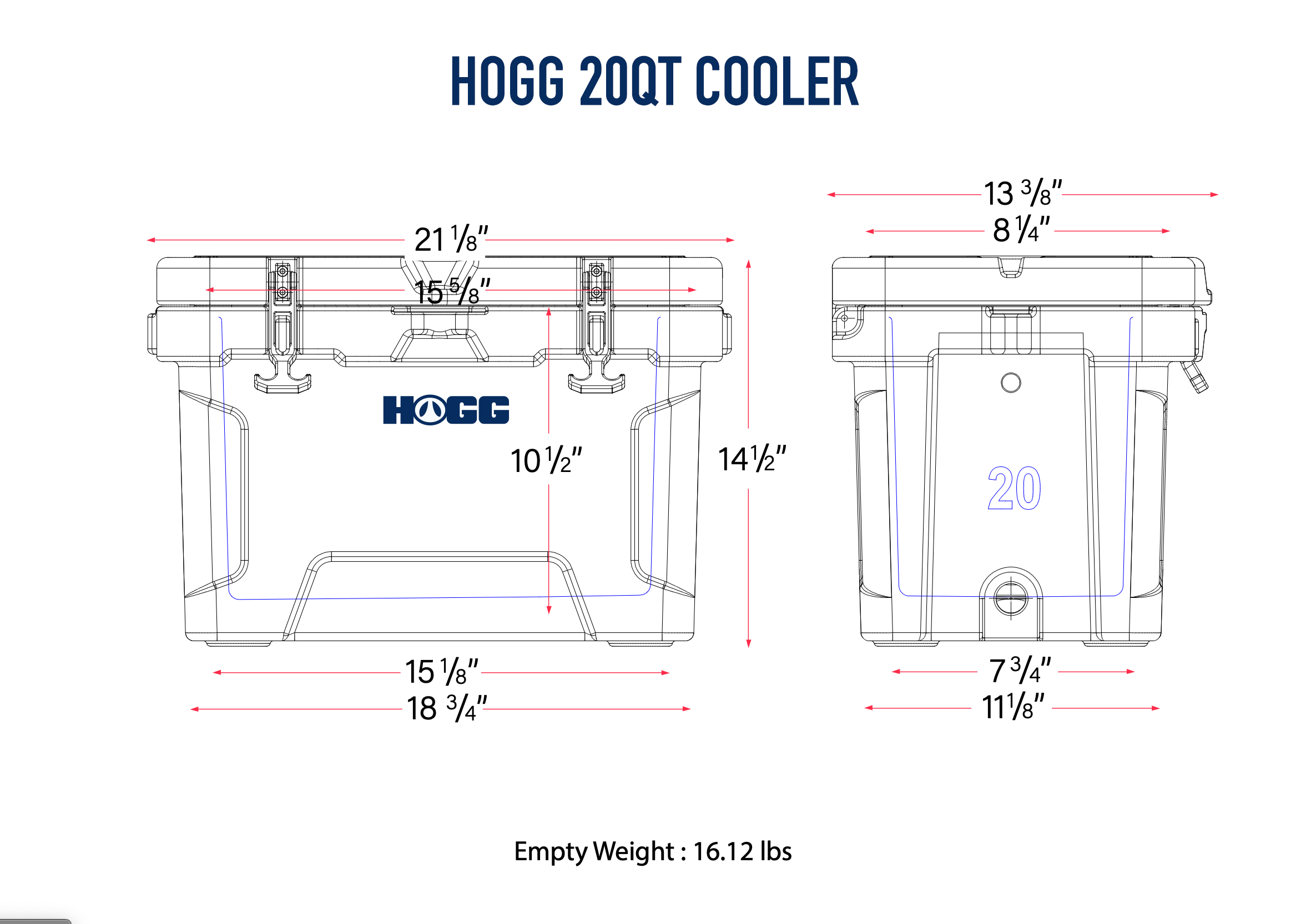 20QT HOGG COOLERS - PASTEL COLLECTION