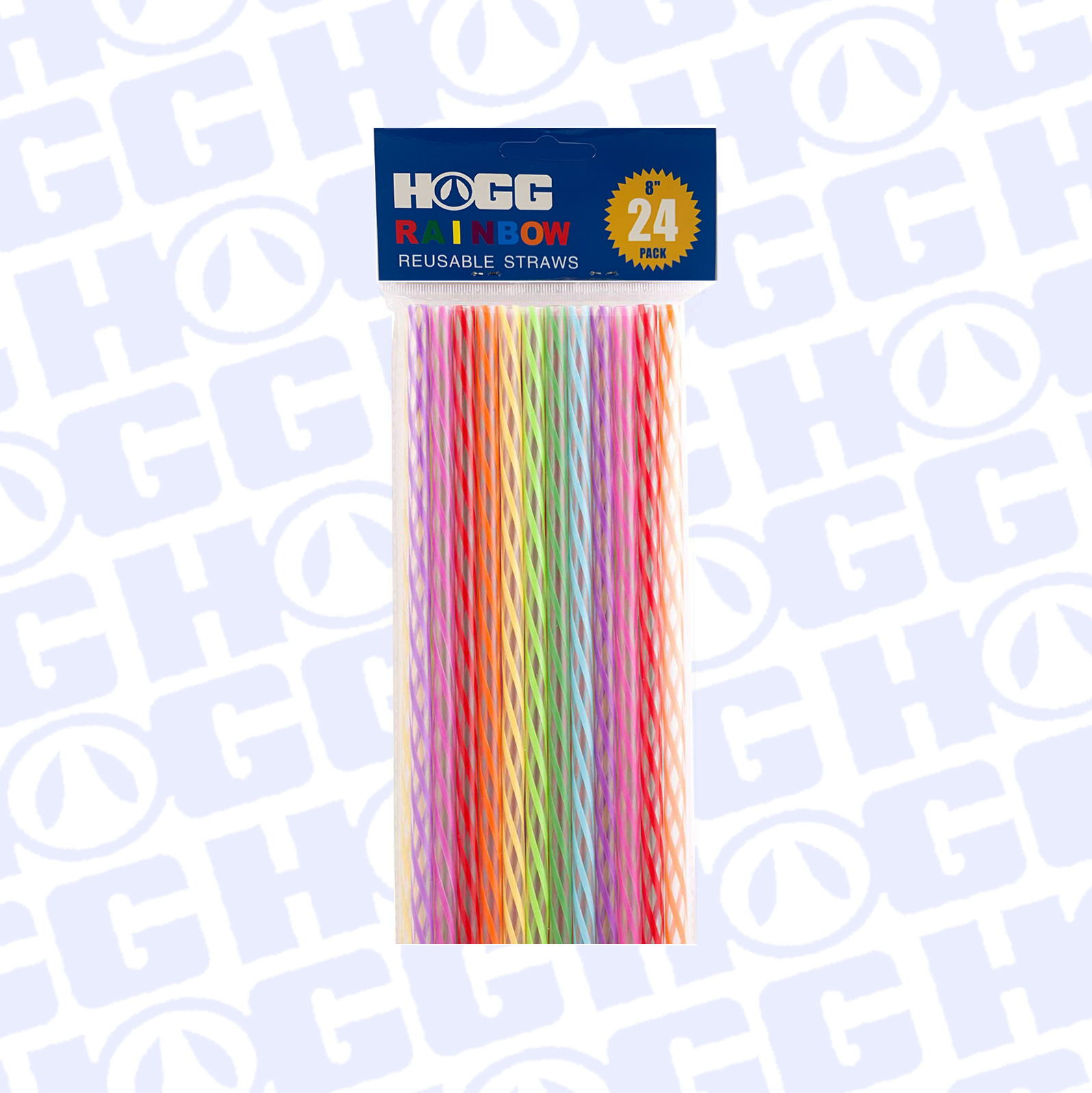 Rainbow Reusable Plastic Straws, set of 24 - Whisk