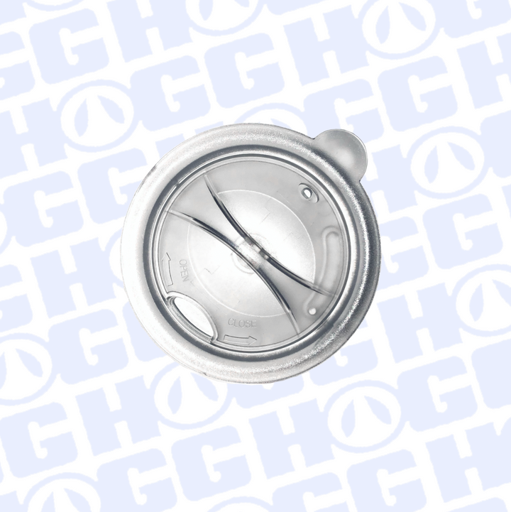 14oz Coffee Mug Swivel Replacement Lid - Clear - front view | replacement tumbler lid