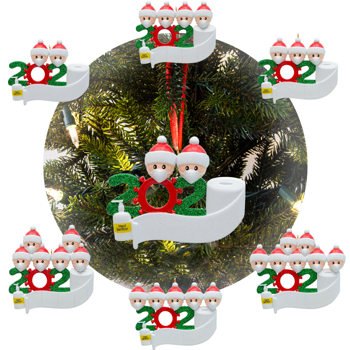 ***CLOSEOUT***  Holiday 2020 Covid-19 Ornaments