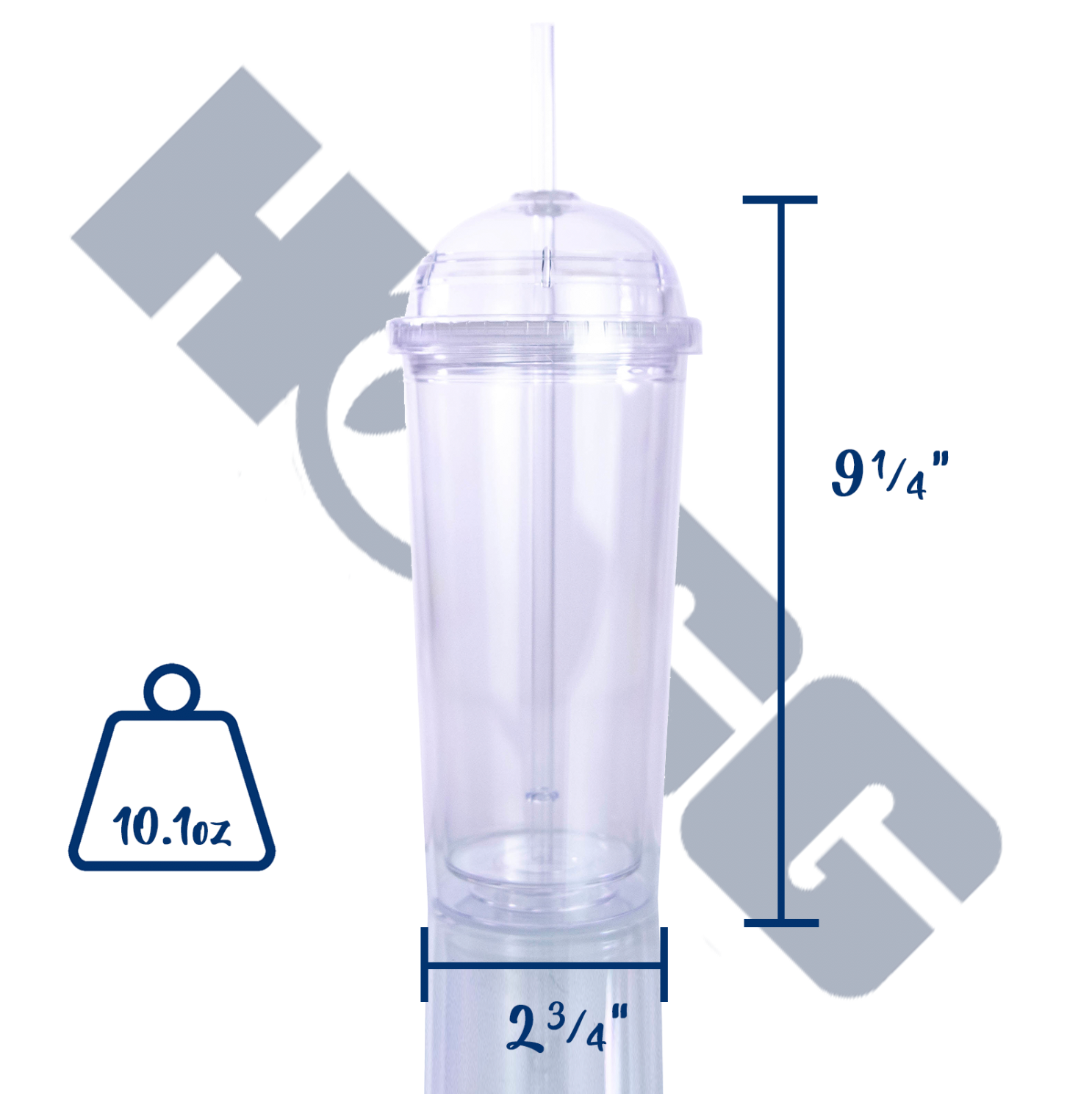 Wholesale 20oz Clear Acrylic Tumbler Double Wall Plastic Cup With Dome Lid  High Quality Transparent Acrylic Tumbler with Straw