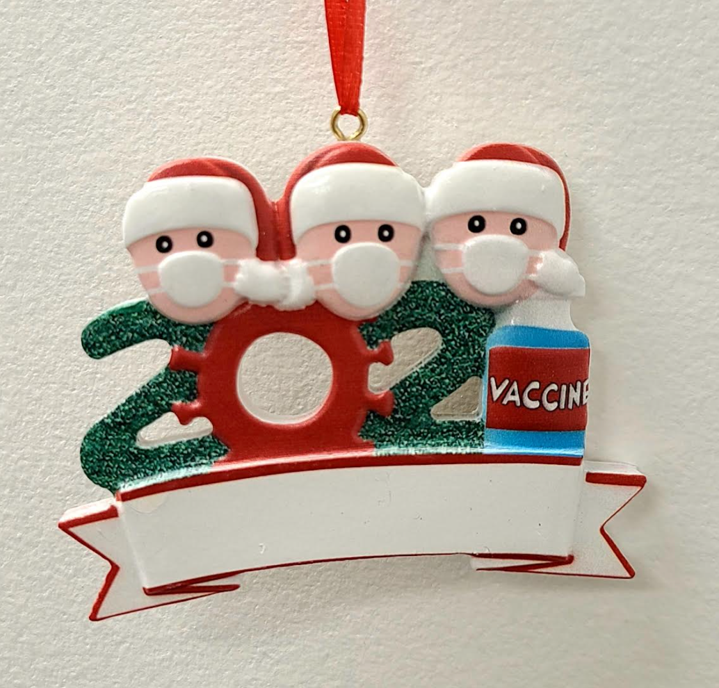 ***CLOSEOUT*** Holiday 2021 Covid-19 Ornaments