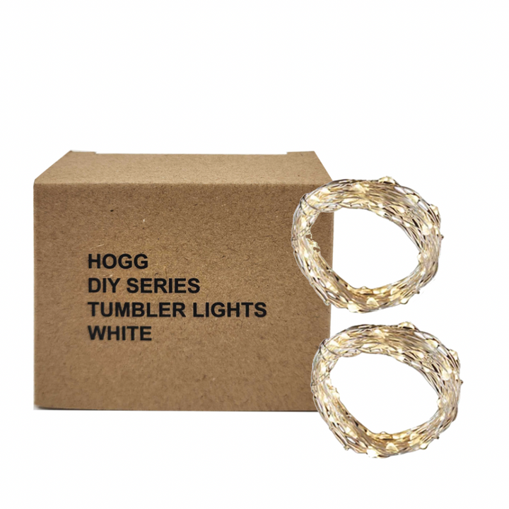 Hogg Diy Series - Tumbler Lights - Fairy String Lights - detail view | custom drinkware accessory