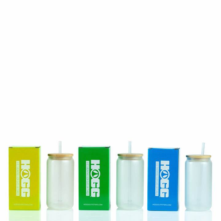 Halfie 16oz Sublimatable Glow Glass Can Fam Bundle (12 Units)