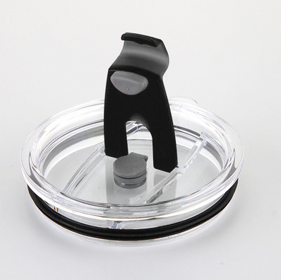 30oz Flip Top Straw Friendly Lids - assembly view | drinkware straw accessory