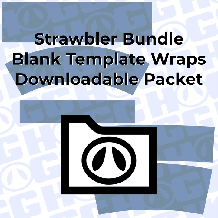 Strawbler Wrap Template Bundle | Flat Wrap Design