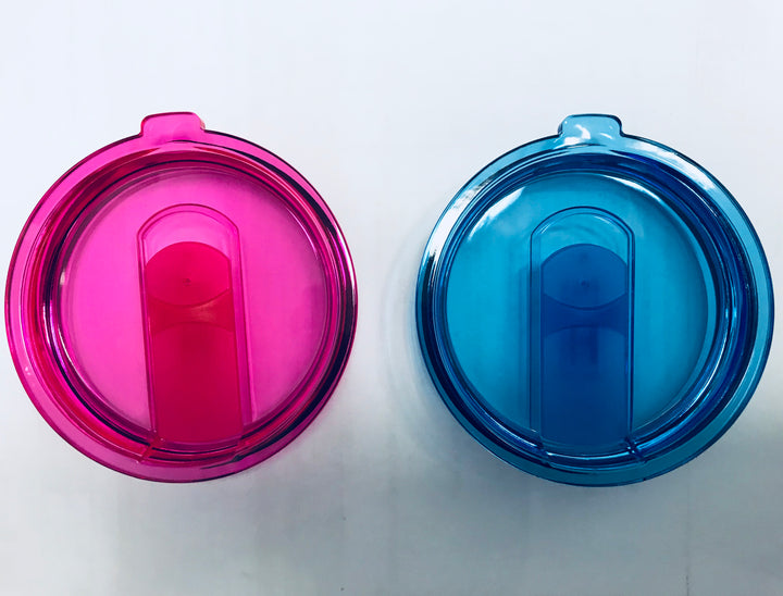 20oz, 24oz, and 30oz Replacement Lids Pink & Blue - close-up | replacement tumbler lid