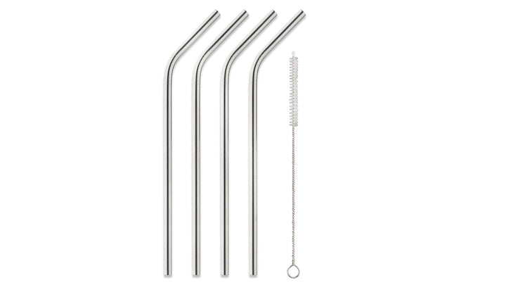 20oz or 30oz Bent Straw Set (4 Straws + 1 Cleaner) - detail view | drinkware straw accessory